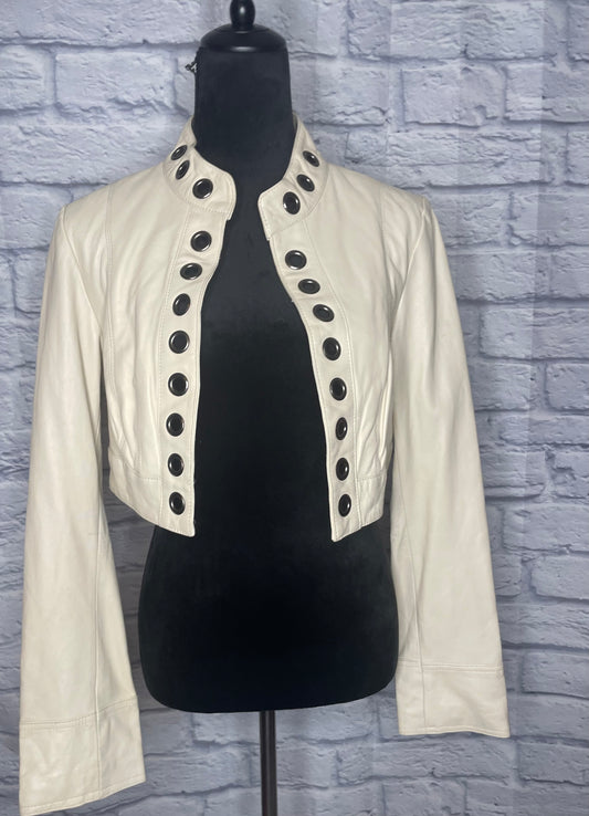 Vintage Arden B Leather Crop Jacket