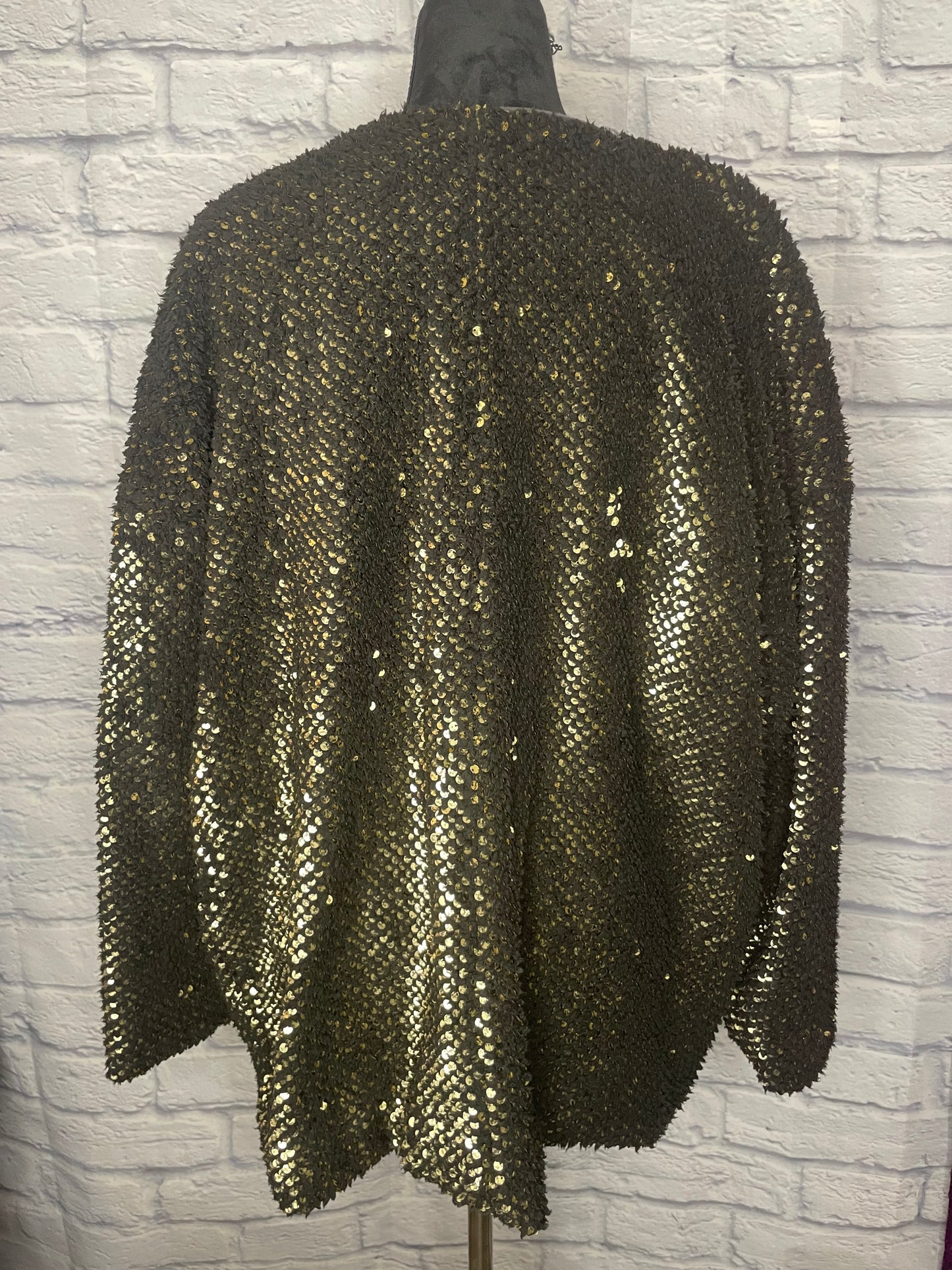 Express Black/Gold Sequin Cardigan