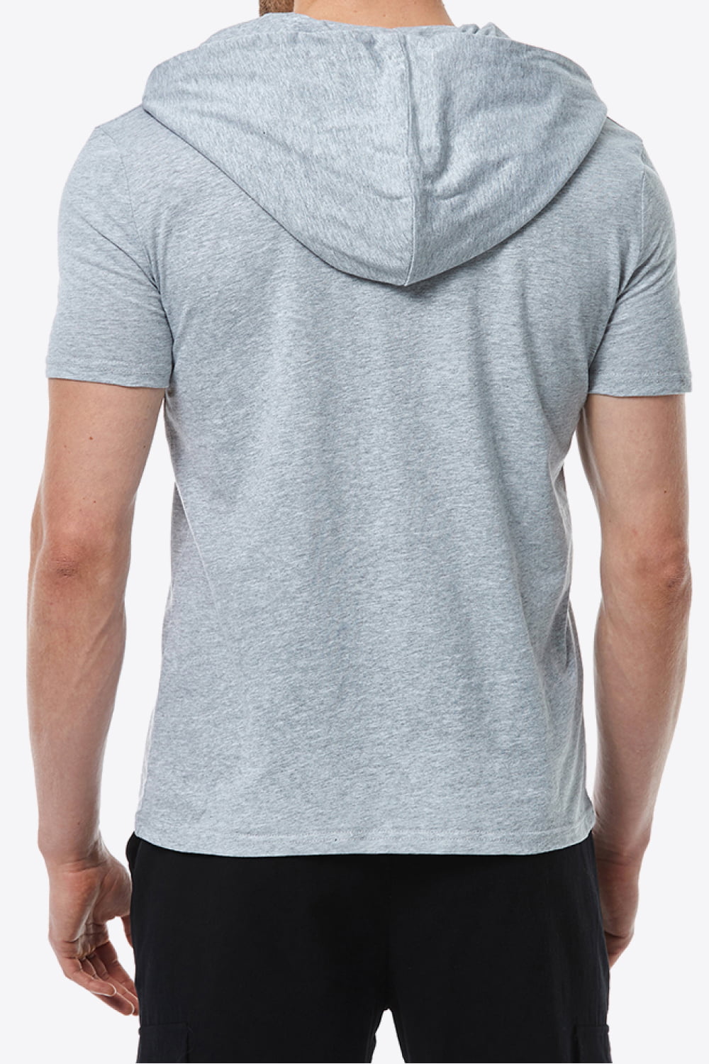 Lace-Up Short Sleeve Hoodie