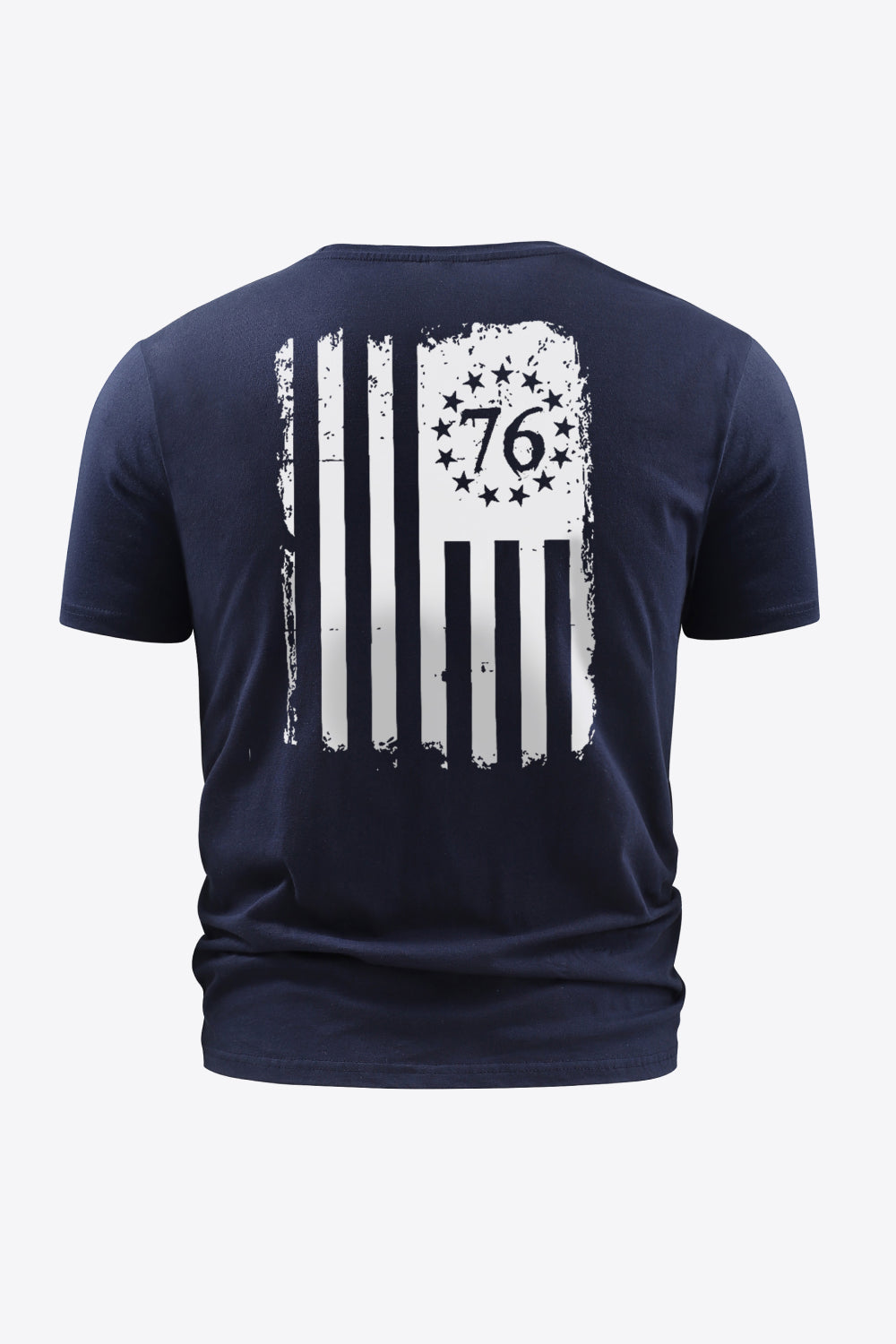 US Flag Graphic Round Neck Tee