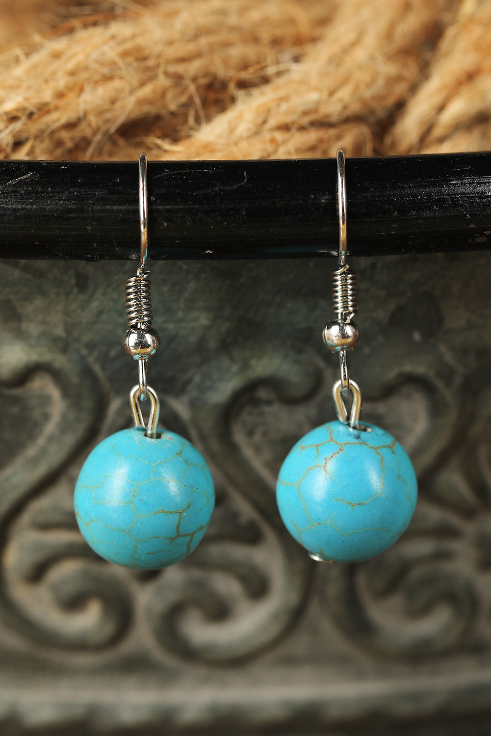 Turquoise Necklace, Earrings, and Ring Set