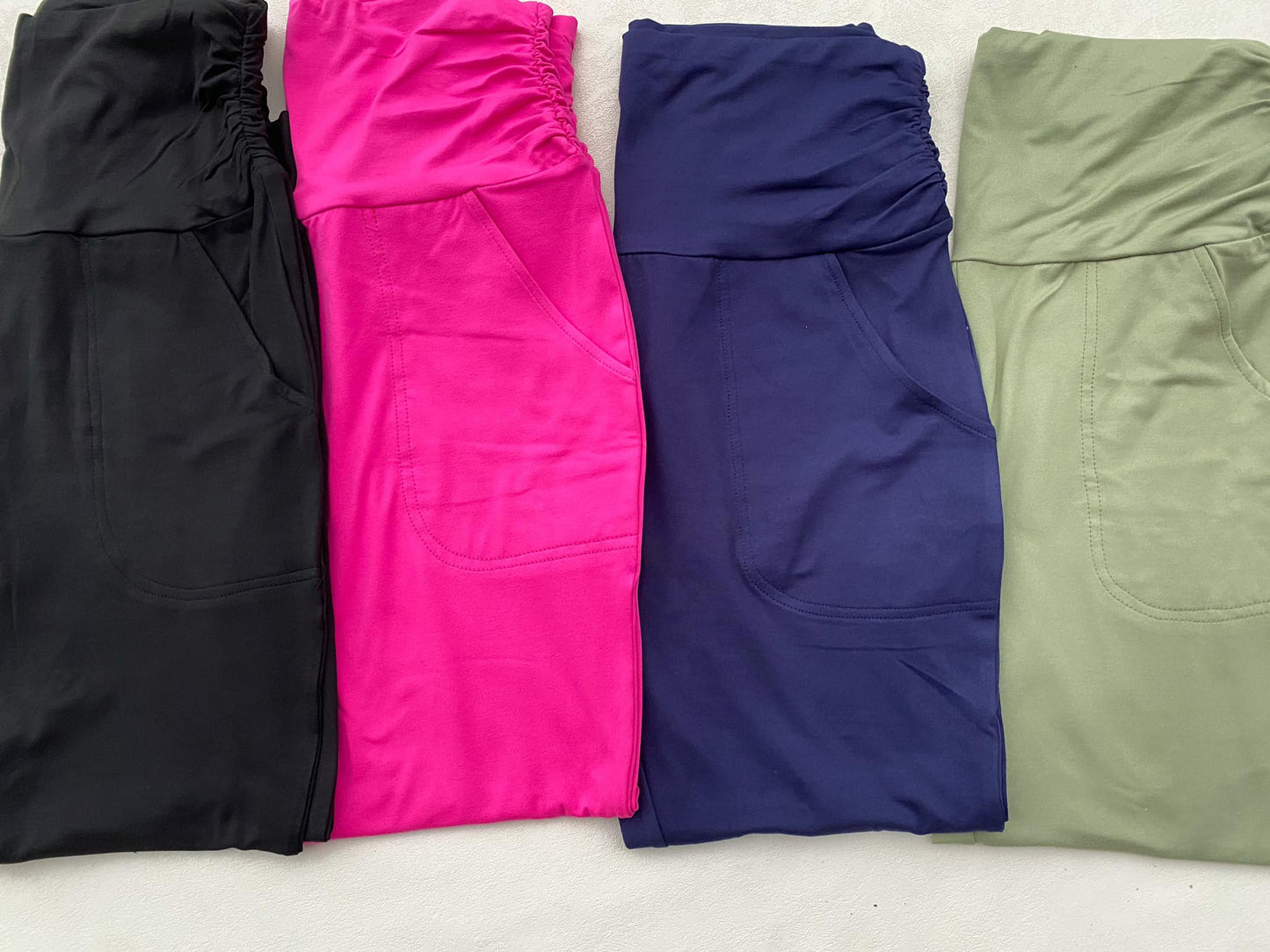 Haley Ruched Waist Legging in Four Colors