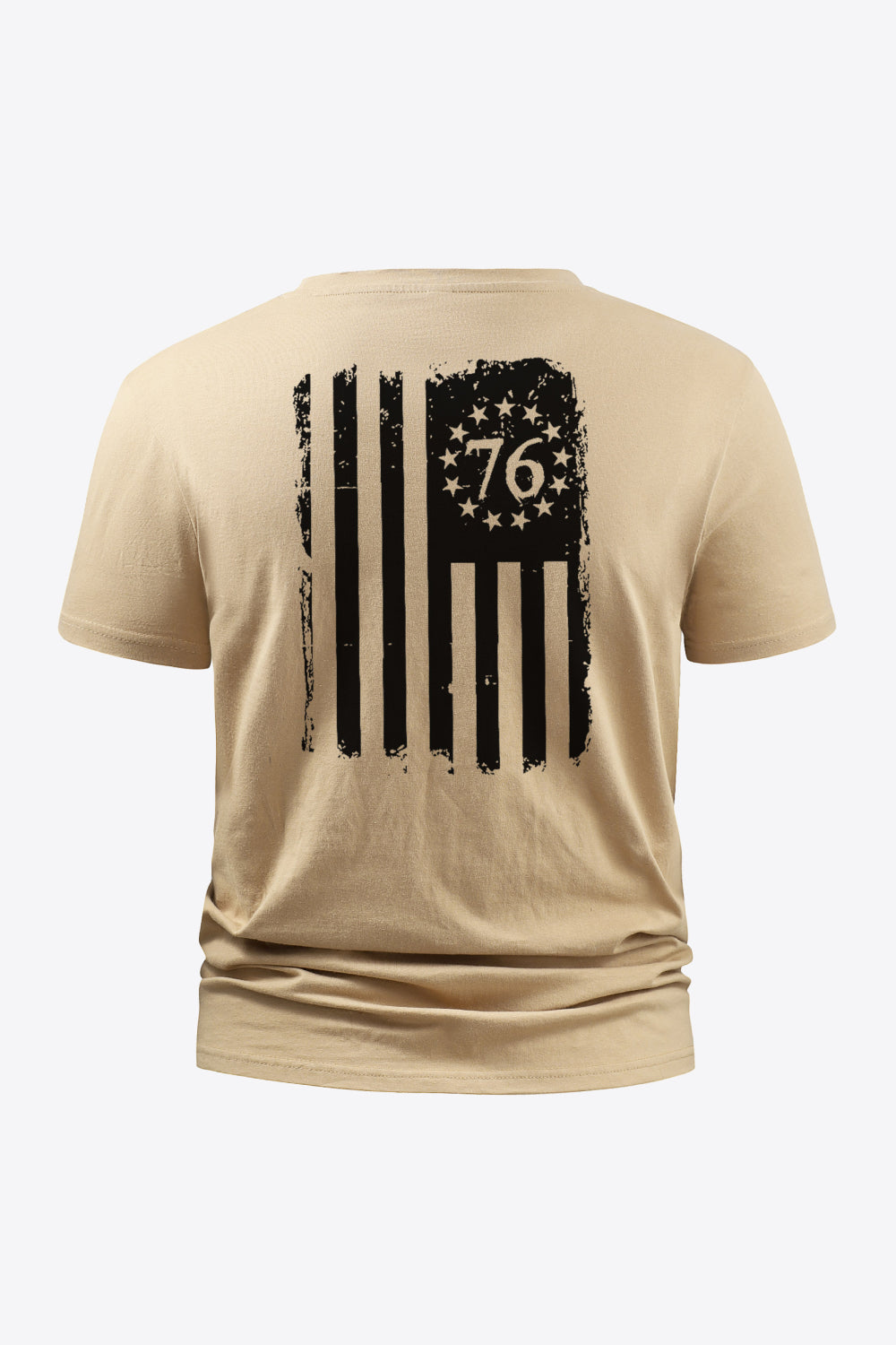 US Flag Graphic Round Neck Tee