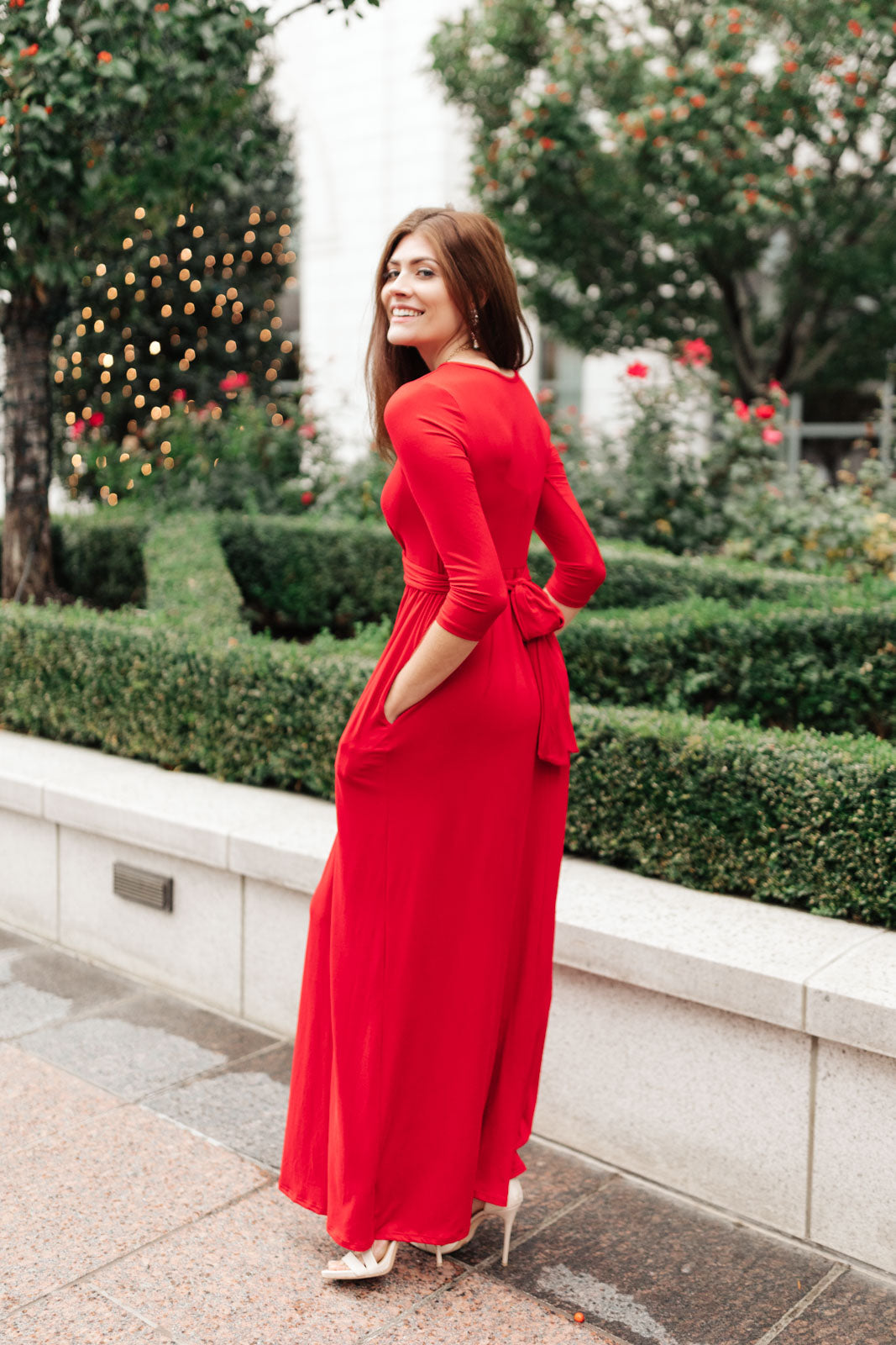 Bri Maxi Dress in Red