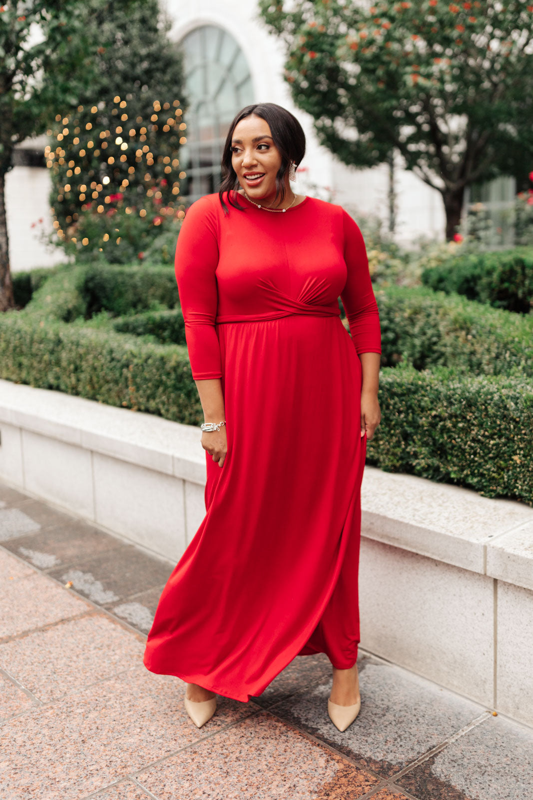 Bri Maxi Dress in Red