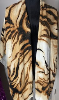 Chicos Tiger Sweater Shawl