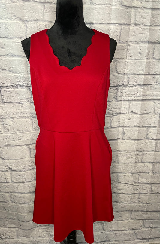 Maurices Red Dress with Pockets