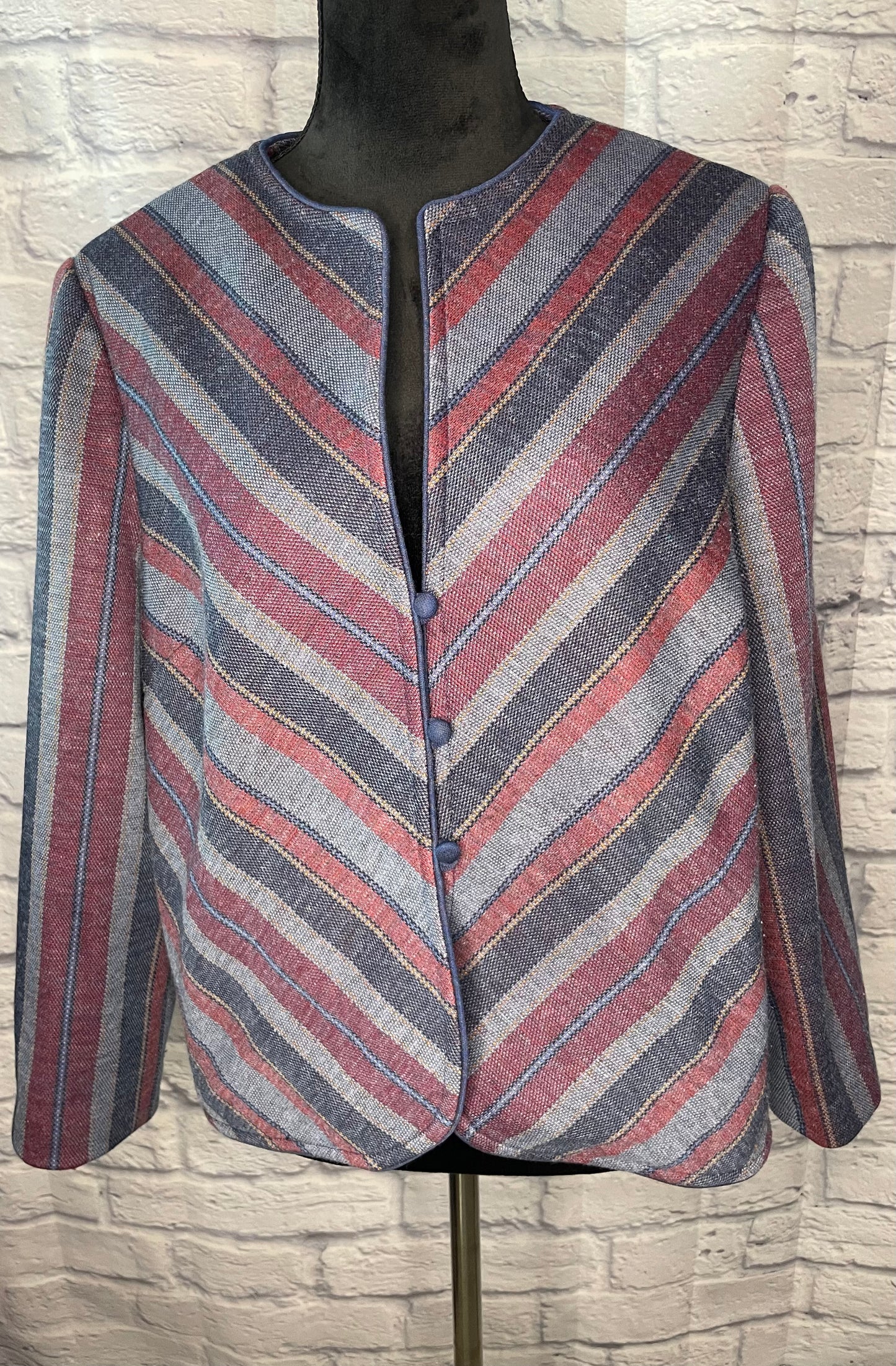 Vintage Henry Lee Striped Blazer