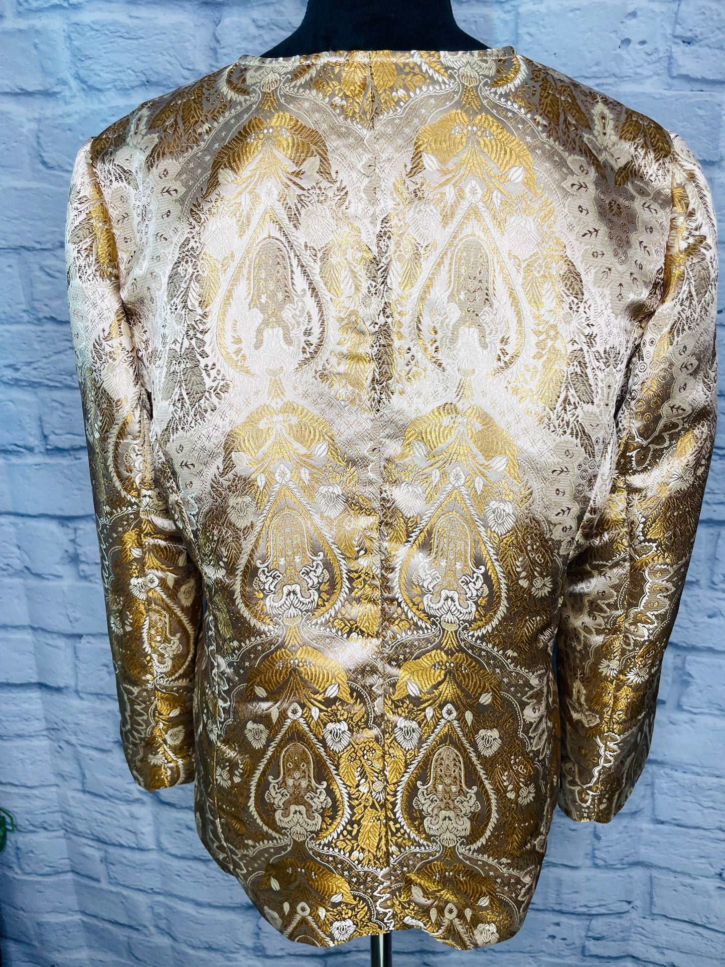 Vintage Sag Harbor Gold Tapestry Blazer