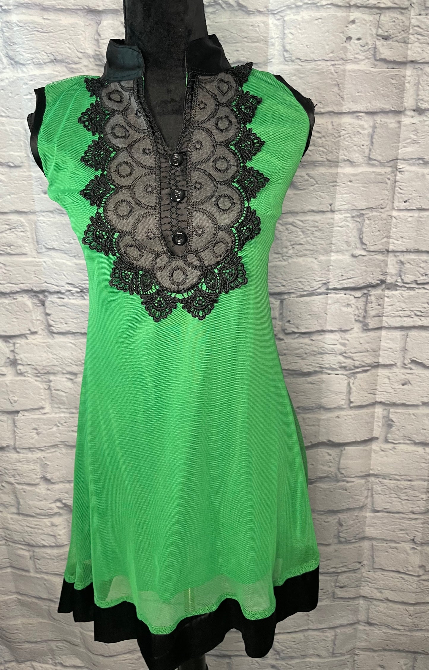 Zola Green Embroidered Dress