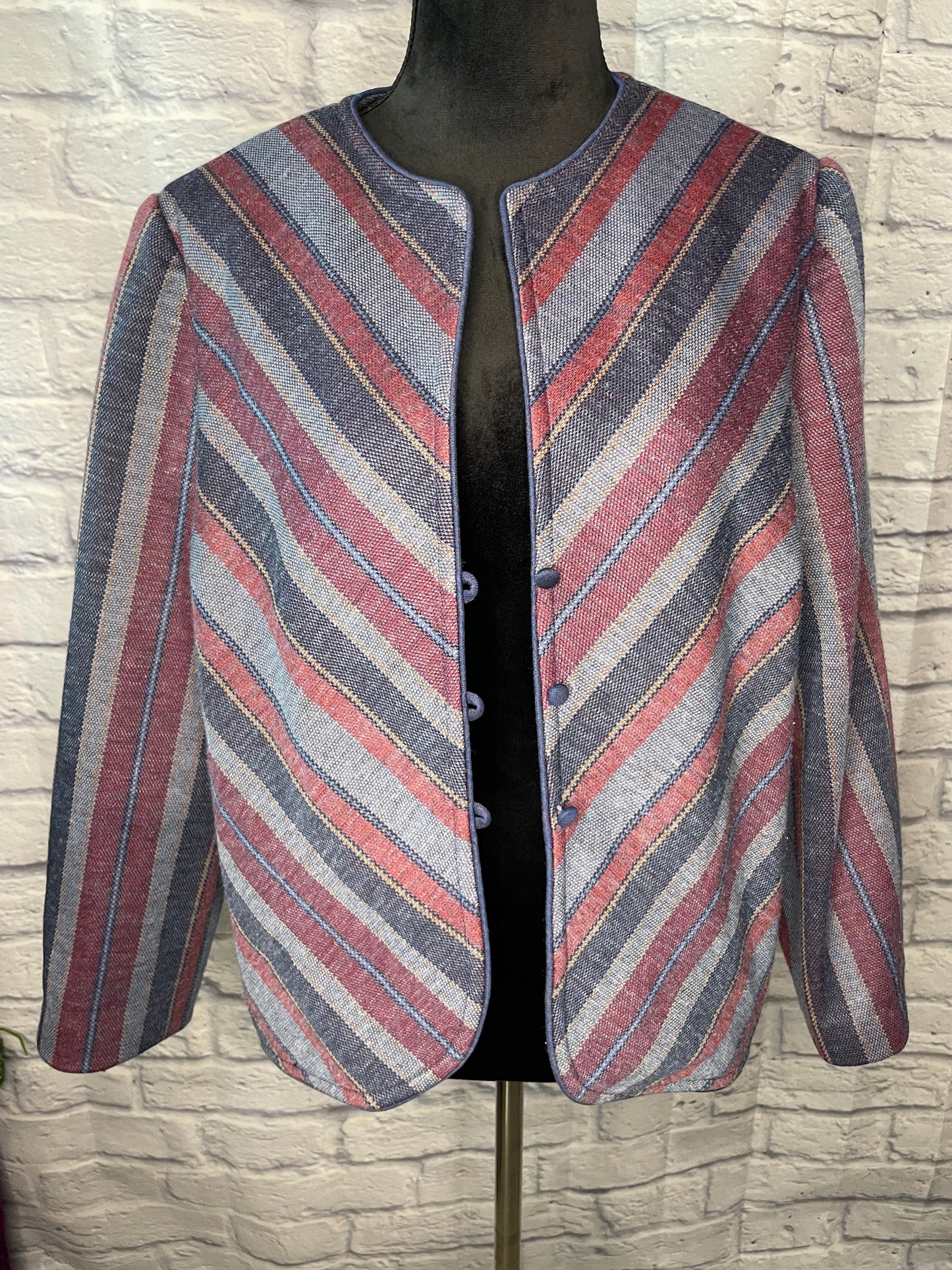 Vintage Henry Lee Striped Blazer