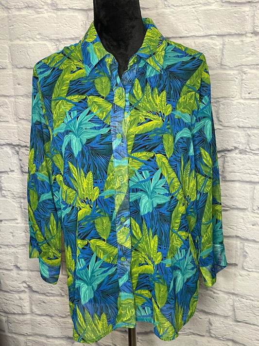 Southern Lady Tropical Blouse