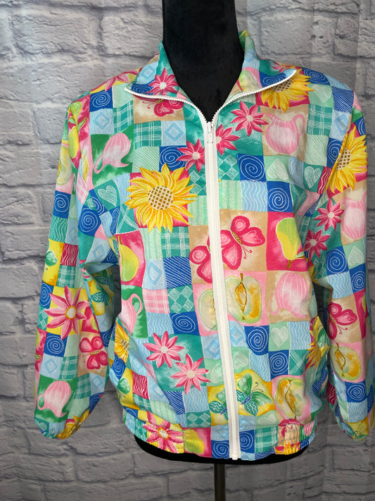 Vintage 1990s  Koret Patchwork Bomber Jacket