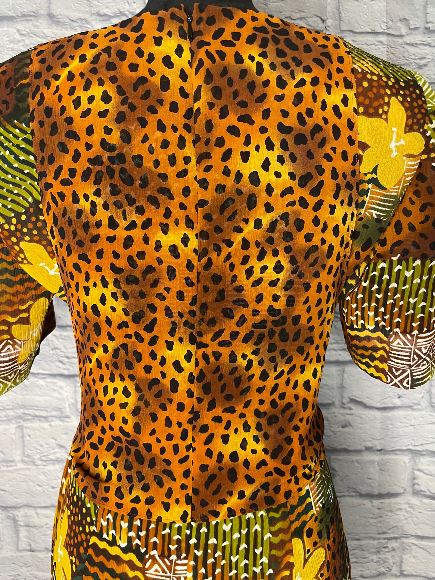 Vintage Leslie Faye Print Dress